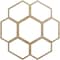 Ekena Millwork Florin Wood Fretwork Pierced Ceiling Medallion, Hickory, 16"OD x 6 7/8"ID x 1/4"T CMWP16X16X0250FOHI - alternate 1